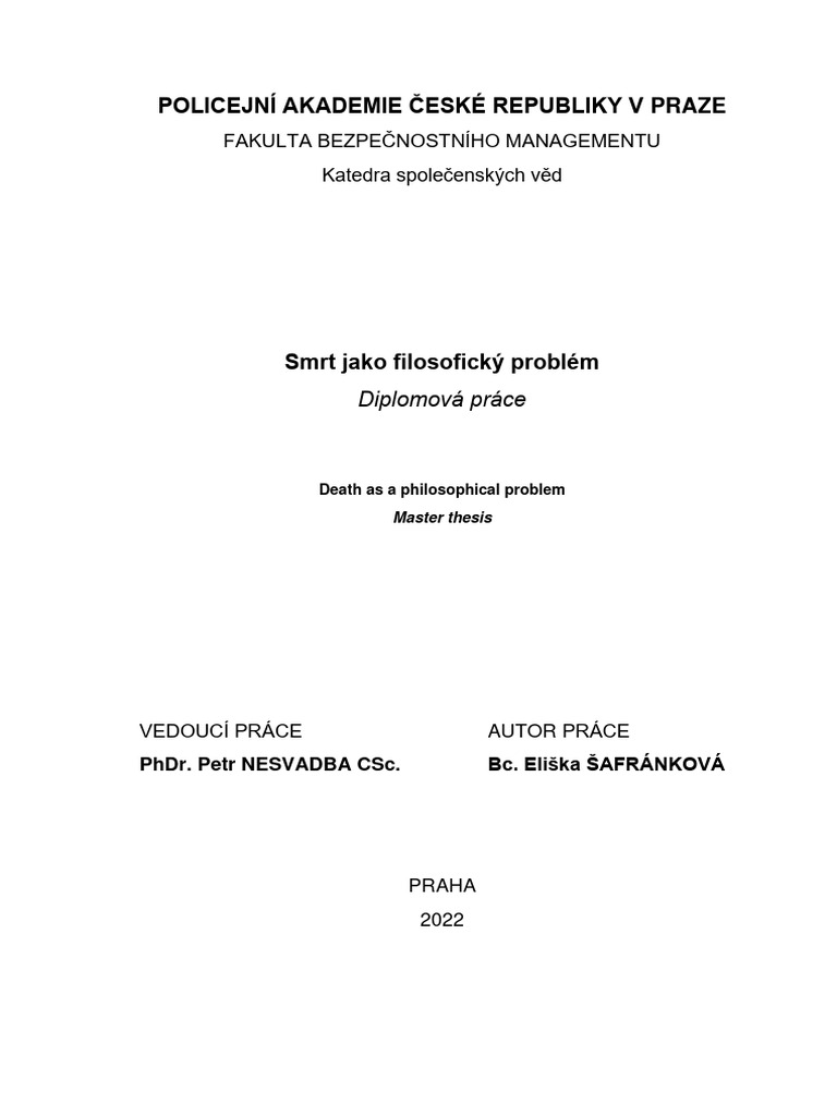 T Jako Filosoficky Problem | PDF