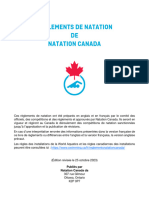Reglements de Natation Canada 2023 25 Octobre 2023