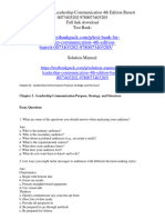 Test Bank For Leadership Communication 4Th Edition Barrett 0073403202 9780073403205 Full Chapter PDF