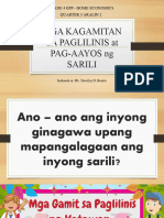 EPP4 Mga Kagamitan Sa Paglilinis at Pag-Aayos NG Sarili