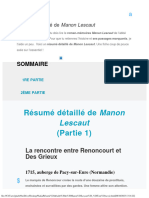 Résumé Détaillé de Manon Lescaut - Tout Savoir PDF