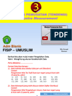 Ukuran Statistik TENDENSI