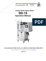SD-15 Spray Dryer Manual