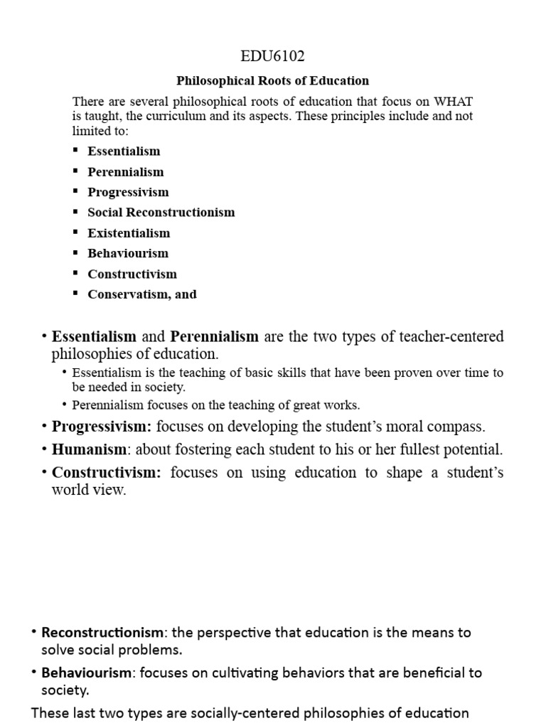 EDU6102 Philosophical Roots | PDF | Virtue Ethics | Virtue