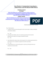 Test Bank For Lesikars Business Communication Connecting in A Digital World 13Th Edition Rentz Lentz 0073403210 978007340321 Full Chapter PDF