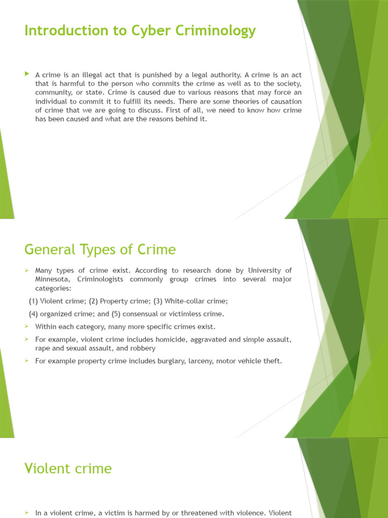 Overview of Crime Types and Theories | PDF | Crimes | Crime & Violence