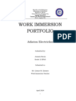 Work Immersion Portfolio by Tirago, James Peter M.