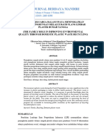 Peranan Keluarga Dalam Upaya Meningkatkan Kualitas Lingkungan Melalui Daur Ulang Limbah Plastik Rumah Tangga