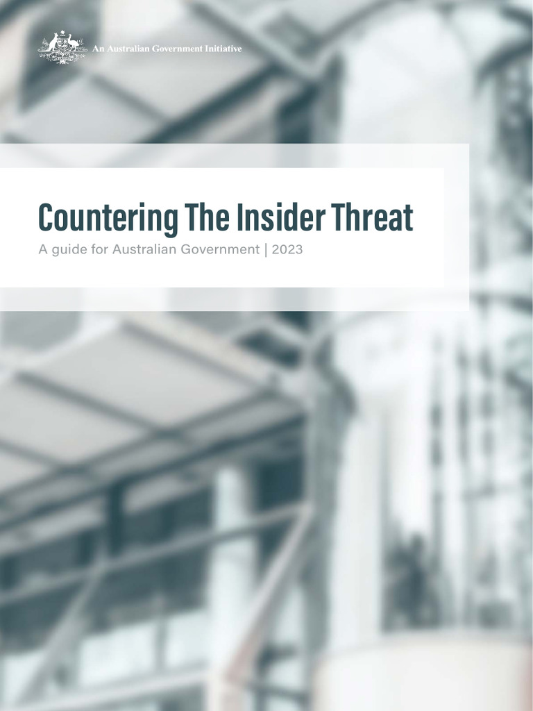 Insider Threat Mitigation Guide for Australia | PDF | Computer Security ...
