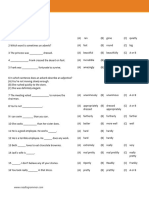 Road To Grammar Quiz 5