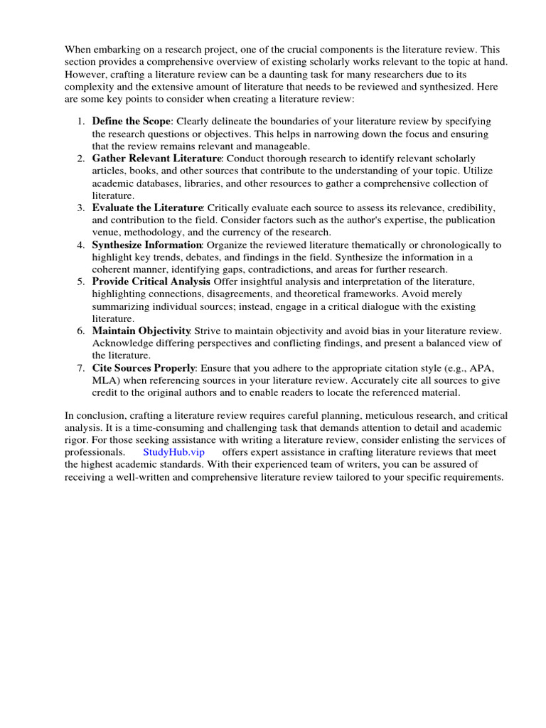How A Literature Review Should Look Like | PDF | Thesis | Expert