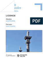 LICENCE Histoire - Guide - Des Ã©tudes 2023-2024 Version 3 L2