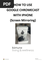 Chromecast 4K Setup Instructions | PDF | Mobile App | Smartphone
