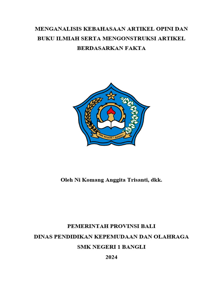 Analisis Kebahasaan Artikel Opini dan Ilmiah | PDF