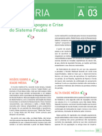 03 A História: Formação, Apogeu e Crise Do Sistema Feudal