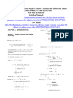 Solution Manual For Calculus Single Variable Canadian 8Th Edition by Adams Essex Isbn 9780321877406 0321877403 Full Chapter PDF