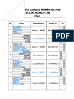 Nama Jadwal Mawak Kue 2024