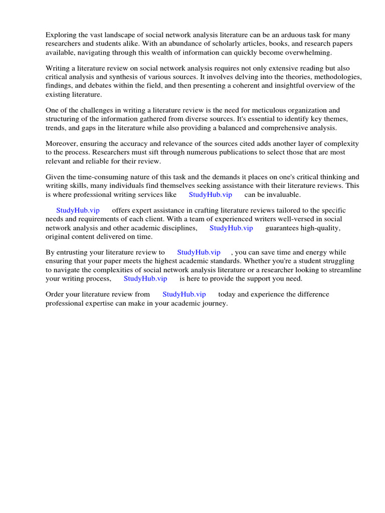 Social Network Analysis Literature Review Download Free PDF Social