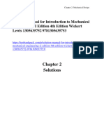 Introduction To Mechanical Engineering Si Edition 4Th Edition Wickert Lewis 1305635752 9781305635753 Solution Manual Full Chapter PDF