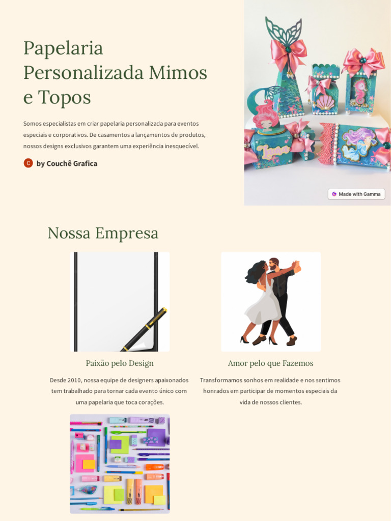 Papelaria Personalizada para Eventos | PDF