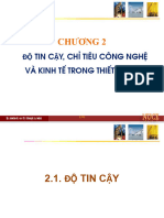 Chương 2 - Độ tin cậy, chỉ tiêu công nghệ và kinh tế