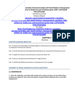 Solution Manual For Canadian Entrepreneurship and Small Business Management Canadian 10Th Edition by Balderson and Mombourquette Isbn 1259102688 9781259102684 Full Chapter PDF