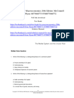 Test Bank For Macroeconomics 20Th Edition Mcconnell Brue Flynn 0077660773 978007766077 Full Chapter PDF