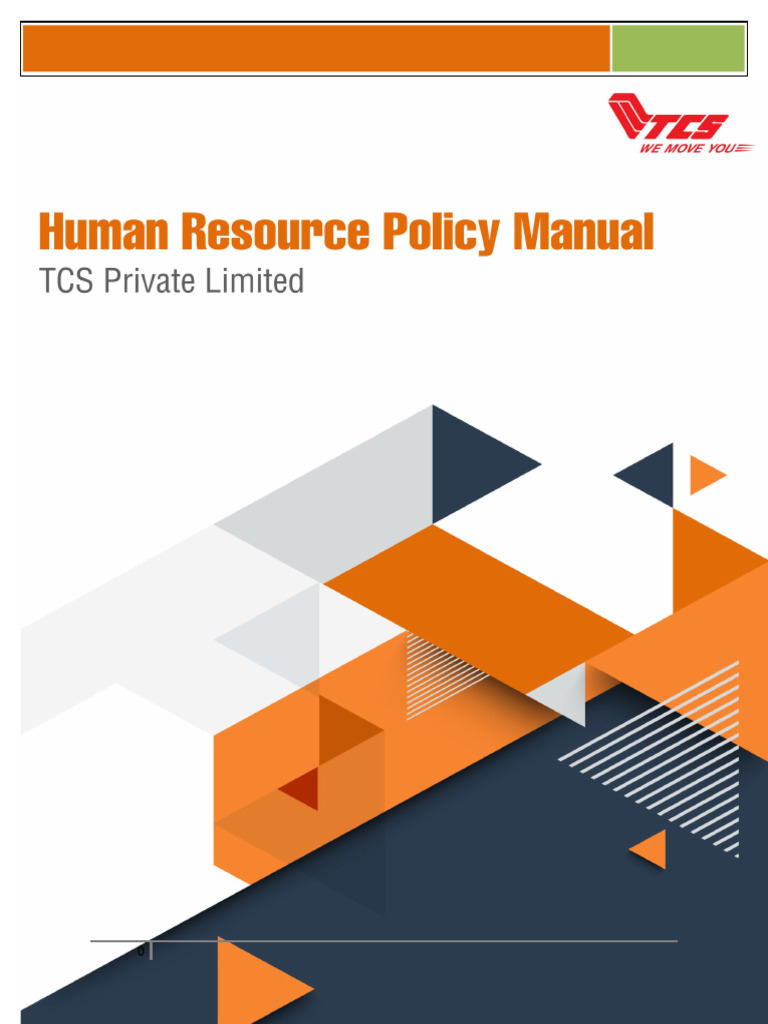 TCS HR Policy Manual Overview | PDF | Human Resource Management ...