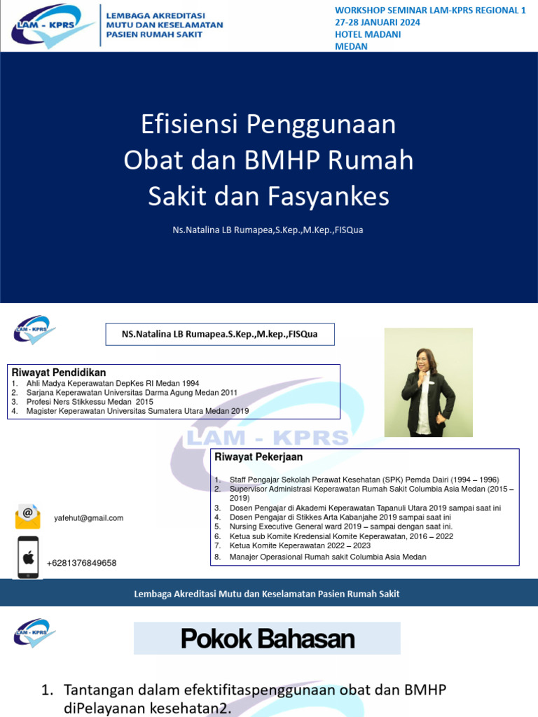 Efisiensi Obat dan BMHP di Rumah Sakit | PDF | Pengembangan Diri ...
