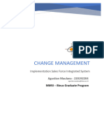 Change Management - Implementation Sales Force