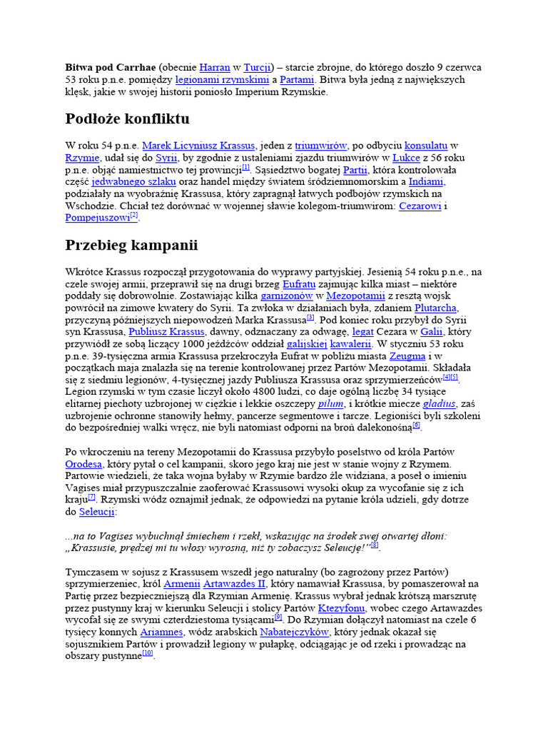 Bitwa pod Carrhae (wiki) PDF