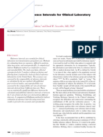 Establishing Reference Intervals For Clinical Laboratory Test Results (2010)