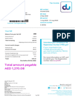 Total Amount Payable AED 1,270.08: 0124447298 2 Sep 2022 1 Aug 2022 - 31 Aug 2022 5.78954