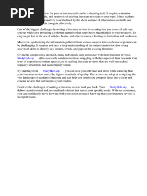 Action Research and Literature Review