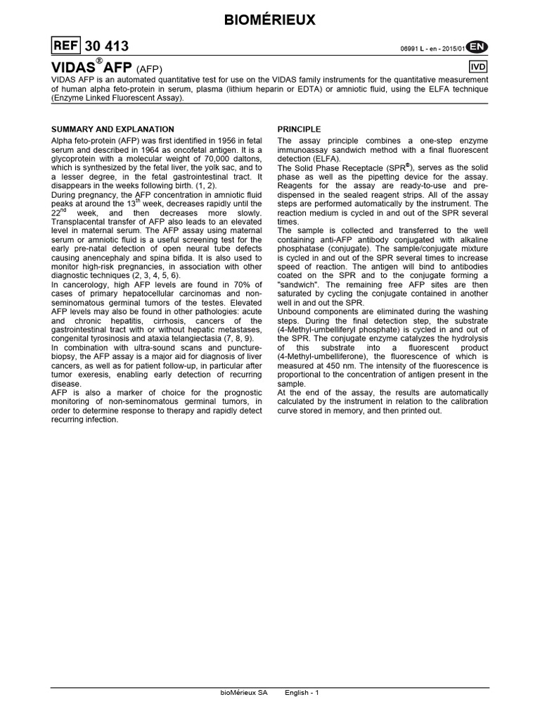 Summary and explanation principle biom rieux sa english 1 pdf