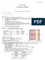 TD - Thermique Du Batiment