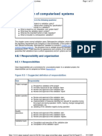 9.E Validation of Computerised Systems: 9.E.1 Responsibility and Organisation