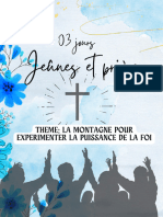 Carnet de Jeûnes Et Prières 03 Jours La Foi