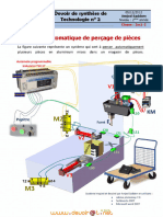 Devoir de Synthèse N°2 - Technologie Syst. Automatique de Perçage de Pièce - 2ème Sciences (2012-2013) MR Amjed Saddem