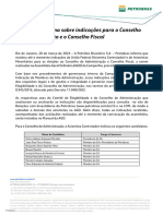 Petrobras Informa Sobre Indicações para o Conselho de Administração e o Conselho Fiscal