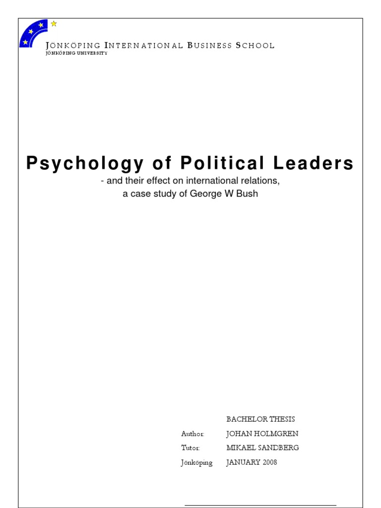 Political Leaders - Thesis Full | PDF | Rationality | Identity (Social ...