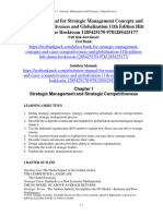Filedate - 721download Solution Manual For Strategic Management Concepts and Cases Competitiveness and Globalization 11Th Edition Hitt Irelandduane Hoskisson 1285425170 9781285425177 Full Chapter PDF