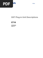 DXT Plug-In Unit Descriptions: DN0592435 Issue 1-7