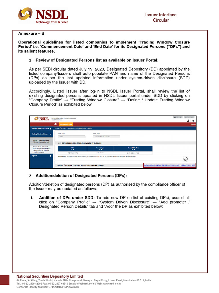 TW NSDL Procedure Download Free PDF Software Computing