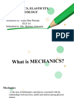 Mechanics, Elasticity, Rheology (Paronia) Physics