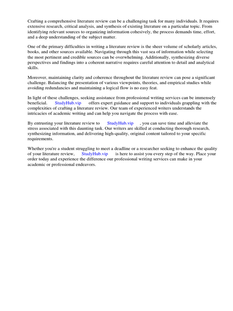 Example of A Literature Review Paper | PDF | Thesis | Methodology