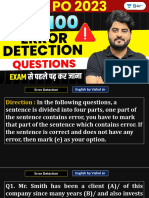 Error-Detection-100 Questions
