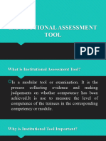 Institutional Assessment Tool