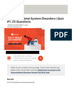 Musculoskeletal System Disorders - Quiz #1 - 25 Questions - Nurseslabs