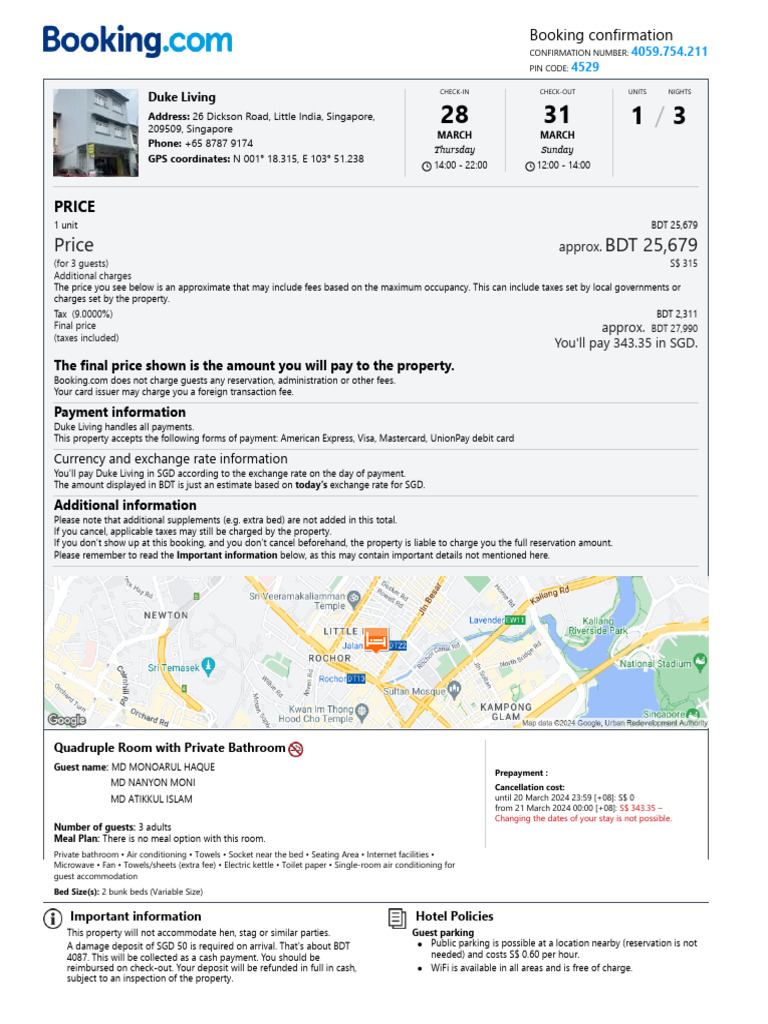 Payment confirmation page with VPN still connected